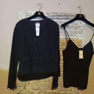 Chanel Black/Navy Jacket and Top